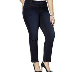 Brand new Dark wash denim ankle pants.